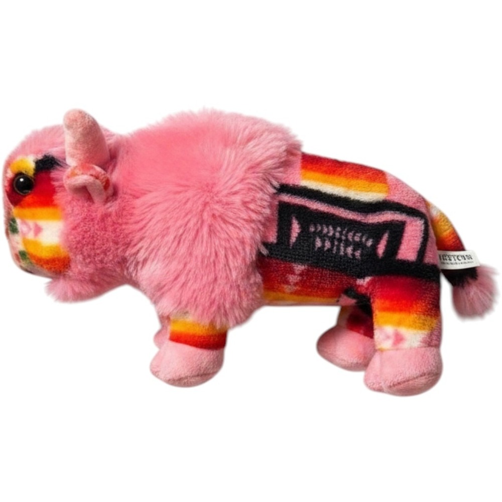 Western Trading Blankets Pink Buffalo‎ Bison Plush Southwestern Aztec Pattern